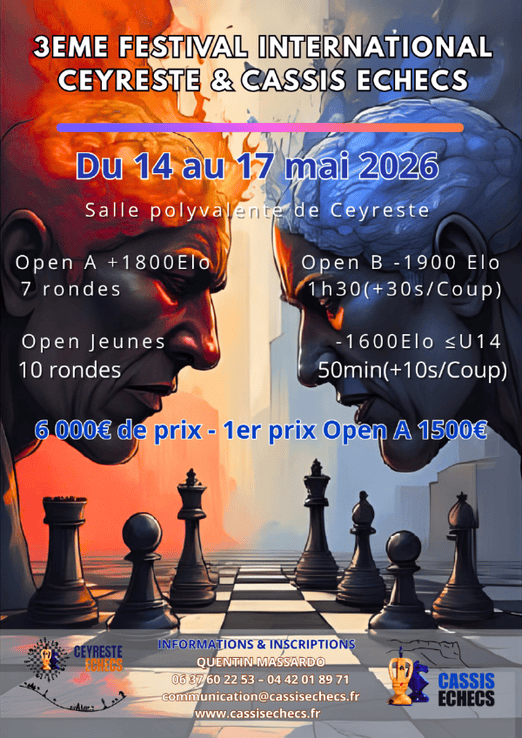 3ème festival international de Ceyreste et Cassis Echecs
